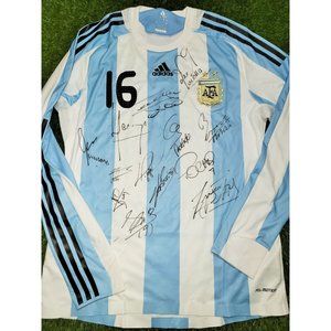 Argentina 2008 MATCH WORN Soccer Jersey Shirt Camiseta L SKU# 623806